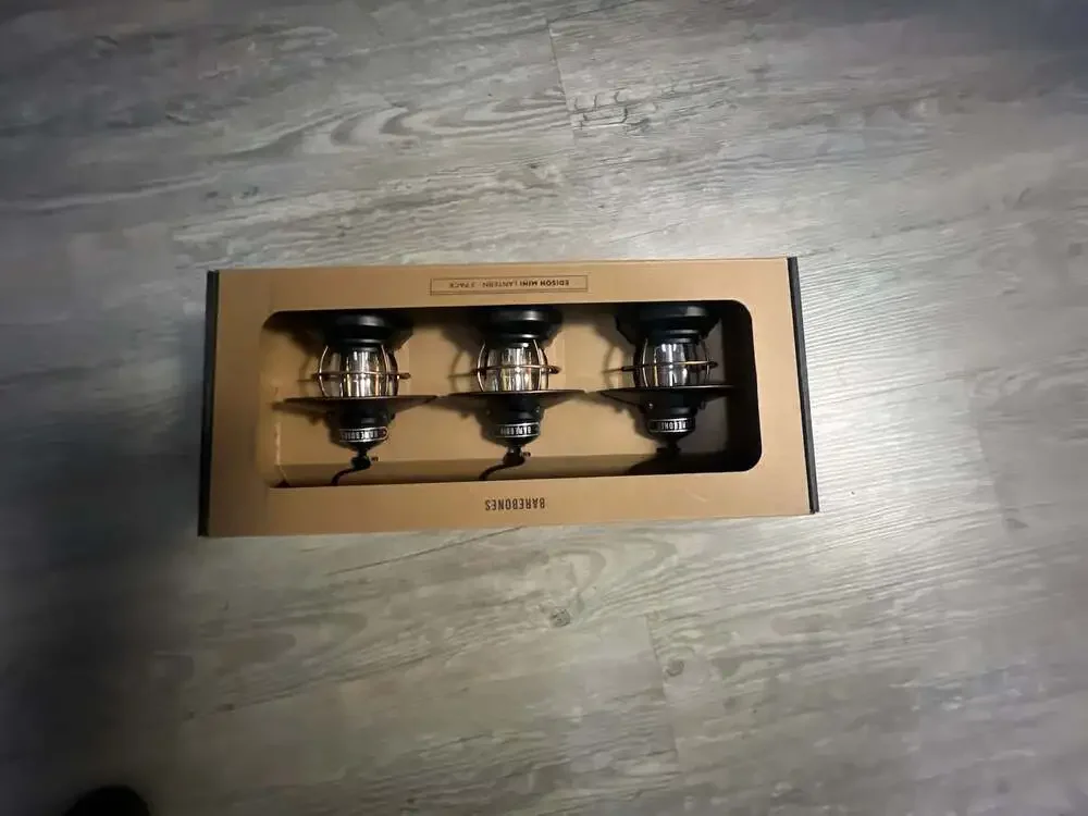 Barebones Living Edison Mini Lantern 3 Pack